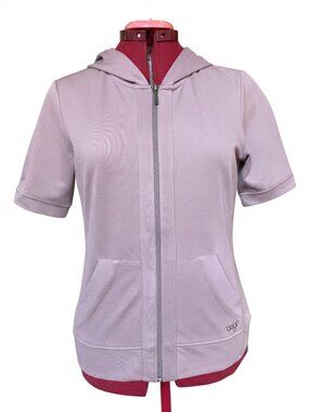 ORAGE - Dusty Mauve Short-Sleeve Full-Zip Hoodie – Size Medium